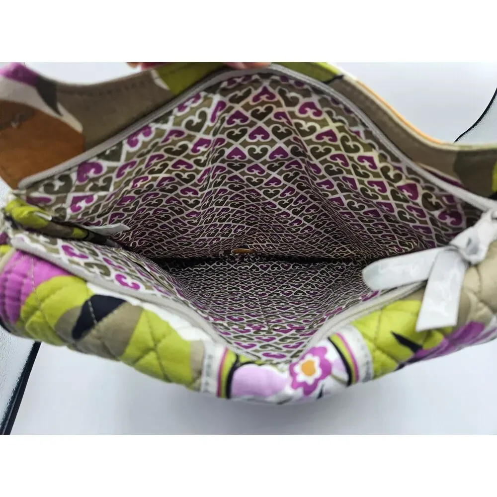 Vera Bradley Portobello Road Crossbody Retired Pattern Purple‎ Green Floral